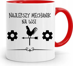 Piros Szerelő Bögre A Legjobb Vidéki Szerelő fényképes nyomtatással