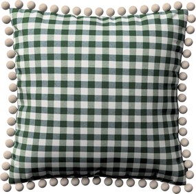 Párnahuzat 45x45 zöld-fehér kockás (1,5x1,5cm)
