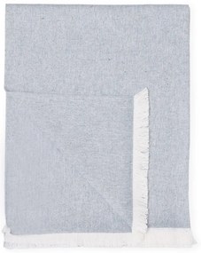 Summer Linen kék pléd, 140 x 180 cm - Euromant