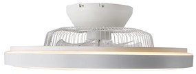 Mennyezeti ventilátor fehér csillag effektussal 60cm LED-del, fényerőszabályzóval és távirányítóval - Climo