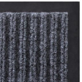 2 db szürke PVC lábtörlő 90 x 60 cm