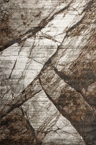 Puha Szőnyeg Nappaliba Barna Mint Sötét Márvány Kő Ponte 80x150 cm