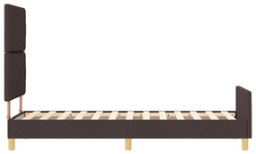 Ágykeret Sötétbarna 80x200 cm Szövet