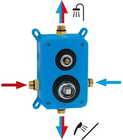 Novaservis - Zuhanykészlet rejtett csappal METALIA ECO matt fekete