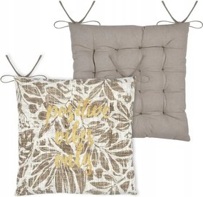 Hemera székpárna 38x38 felirat positive vibes only boho troczki