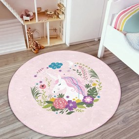 Rózsaszín gyerek szőnyeg ø 120 cm Comfort – Mila Home