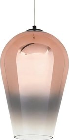KING HOME JD9043L-30COPPER VENZA Egyágú Függesztett Lámpa Üveg E27 IP20