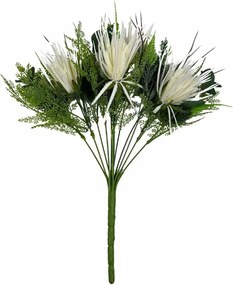 Bogáncs csokor 44 cm fehér művirág kiegészítők