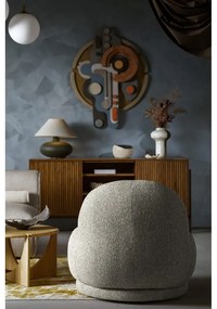 Szürkésbarna fotel Ovo – Miuform