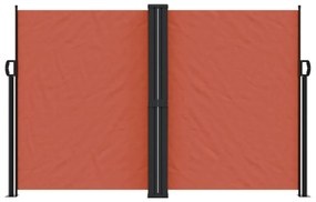 terrakotta behúzható oldalsó napellenző 160 x 600 cm