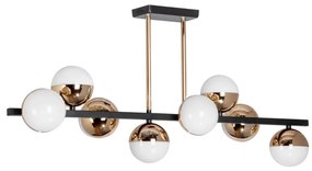 LED csillár rúdon 8xLED/7W/230V arany/fekete