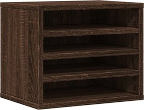vidaXL barna tölgy színű szerelt fa asztali szervező 36x26x29,5 cm