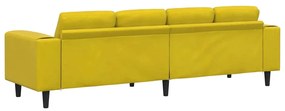 Kanapé Szett Sárga Bársony