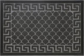 Lábtörlő Kültéri Ajtó Alá 80x120 Nagy Gumi Bejárati Szőnyeg Szürke 3D