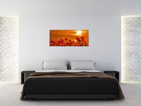 Kép egy virágzó mező tulipánokkal (120x50 cm)