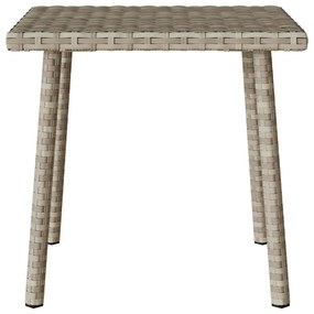 téglalap polyrattan kerti dohányzóasztal 40x40x37cm