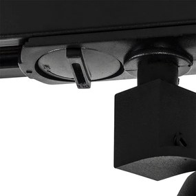 Sínrendszer 3 fekete spotlámpával, 1 fázisú - Go