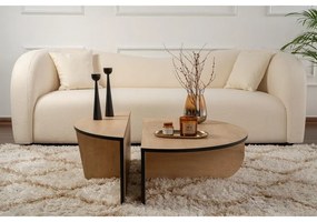 Dohányzóasztal Orion - Honey Oak, Fekete