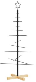 fekete fém karácsonyfa alap dekorációhoz 120 cm
