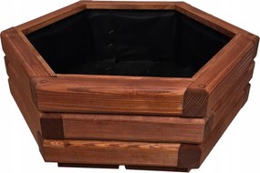 Kerti virágtartó, fa Árvácska 50/43/20 cm Mahagóni