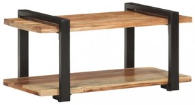 tömör akácfa TV-szekrény 90 x 40 x 40 cm