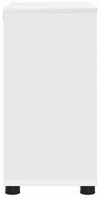 Fürdőszoba mosdószekrény ajtóval Fehér 60 x 30 x 60 cm Faanyag