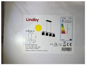 Lindby Lindby - Csillár zsinóron VASILIA 4xE14/28W/230V LW0422