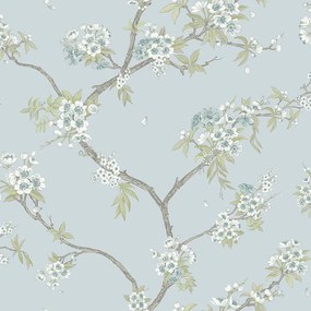 Holden Decor Imaginarium 3 Cherry Blossom kék cseresznyevirágos papír tapéta – 14214