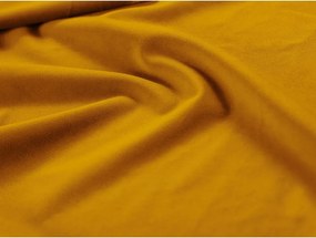 Sárga bársony moduláris sarokkanapé Lupine – Micadoni