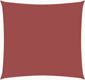 Terrakotta négyzet alakú oxford-szövet napvitorla 6 x 6 m