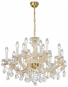 Kolarz 3149.88+4.3.KoT - MARIA LOUISE kristály csillár 12xE14/40W/230V 24K arany