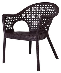 XXL 6 személyes stabil kerti bútorszett Antracit - Barna N