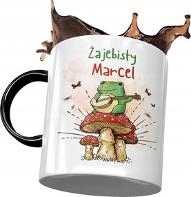 Fekete bögre Marcel Kollégáknak Ajándék Nyomtatott Fotóval