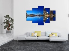 Kép - éjszaka Rotterdam (150x105 cm)