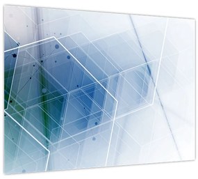 Kép - Geometriai formák (üvegen) (70x50 cm)