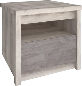 Éjjeliszekrény 1S, nairobi gesztenye/onix, JESI