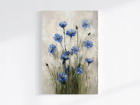 Vászonkép Canvas Természet Növények Kert Rét Kék Virágok 40x60