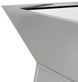 vidaXL Pillér Ültető Ezüst 35 x 35 x 73 cm