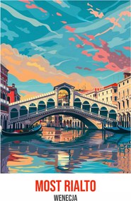 Poszter 29,7x42cm Rialto híd