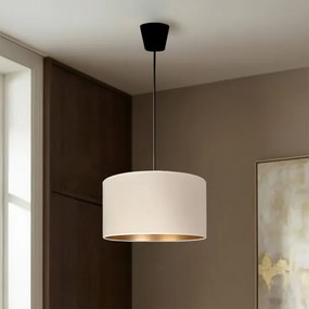 BRILAGI - VELVET függőlámpa kábellel 1xE27/60W/230V Ø 40 cm krémszínű/arany