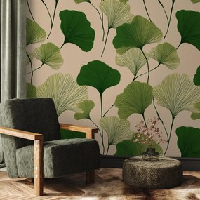 Fotótapéta - Ginkgo zöld levelek (147x102 cm)