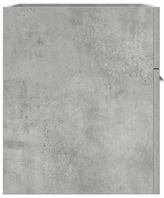 Betonszürke szerelt fa fürdőszobai mosdószekrény 41x38,5x46 cm