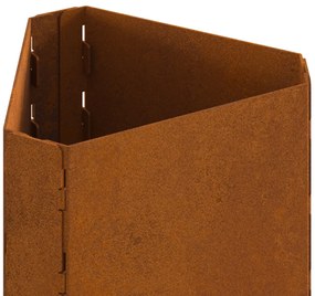 Tűzrakó Barna 50 x 43 x 52 cm időjárásálló acél