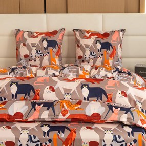 Mikroszálas ágyneműhuzat CATMOSPHERE színes Ágyneműhuzat mérete: 2 db 70 x 90 cm | 200 x 220 cm