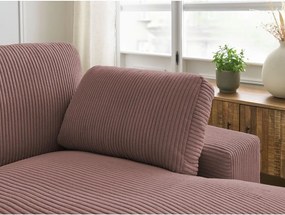 Rózsaszín kordbársony sarokkanapé Belair – Bobochic Paris