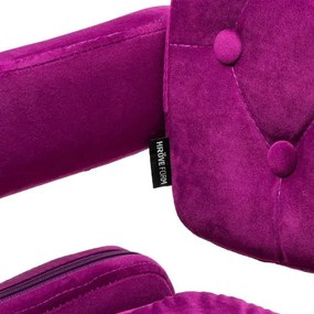 HR8403W Fukszia modern velúr szék