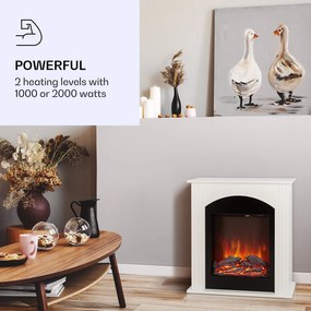 Klarstein Elbrus, elektromos kandalló, 2000 W, LED technológia, távirányító