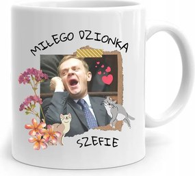 Donald Tusk Bögre Kellemes Nap Platform, fényképes nyomtatással