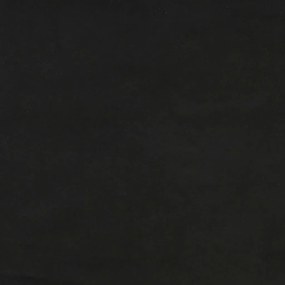 fekete bársony fejtámla 100x5x118/128 cm