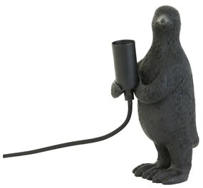 Matt fekete asztali lámpa (magasság 24 cm) Penguin – Light &amp; Living